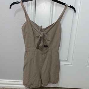A&F tan romper